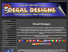 Tablet Screenshot of decaldesigns.co.uk